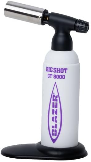 blazer gt8000 big shot butane torch white/purple blazer gt8000 big shot butane torch white/purple