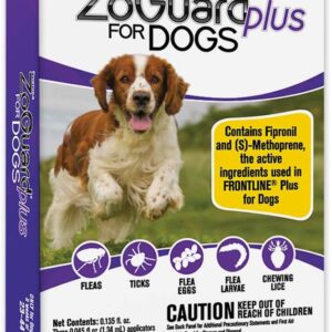 zoguard plus flea & tick prevention for medium dogs – 23–44 lbs, 3 doses
