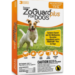 zoguard plus flea and tick prevention for dogs (small 5 22 lb)